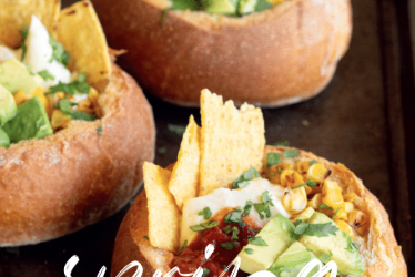 Mini Mexican Cob Loaf Dips