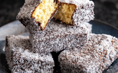 Classic Lamingtons with Rich Chocolate Sauce: A Sweet Aussie Delight
