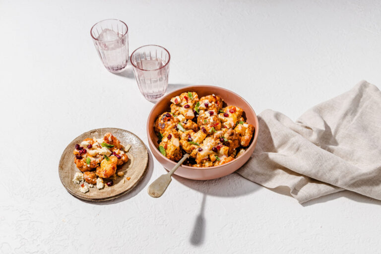 Spiced BBQ Cauliflower Salad with Maple Tahini Dressing