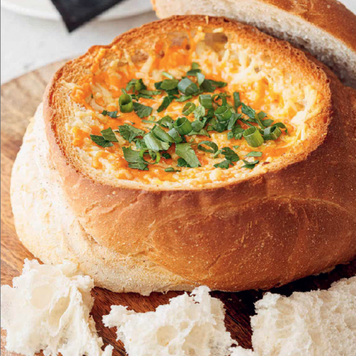 Cheesy Garlic Cob Loaf Dip